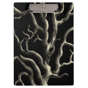 Black and Tan Coral Clipboard