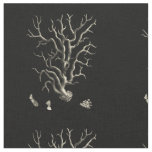 Black and Tan Coral Fabric