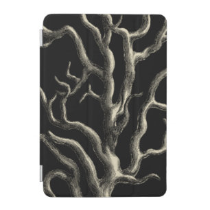 Black and Tan Coral iPad Mini Cover