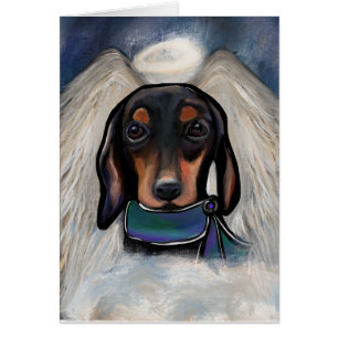 Black and Tan Dachshund Cards