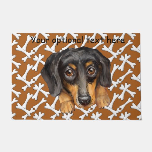 Black and Tan Dachshund Doormat