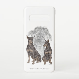 Black and Tan Doberman Dogs Samsung Galaxy S10 Case