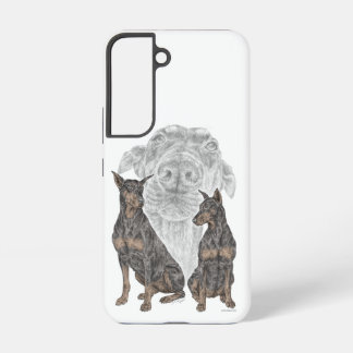 Black and Tan Doberman Dogs Samsung Galaxy S22 Case