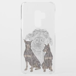 Black and Tan Doberman Dogs Uncommon Samsung Galaxy S9 Plus Case