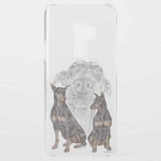 Black and Tan Doberman Dogs Uncommon Samsung Galaxy S9 Plus Case