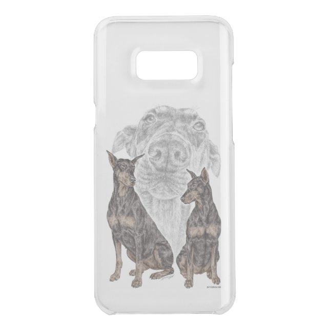 Black and Tan Doberman Dogs Uncommon Samsung Galaxy Case (Back)