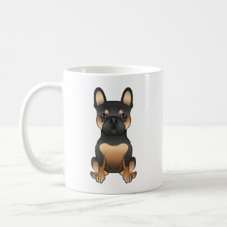 Black And Tan French Bulldog Cute Cartoon Dog Coffee Mug