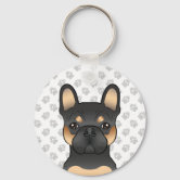 Frenchie Shop Stylish French Bulldog Bell Keychain