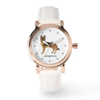 Black And Tan German Shepherd Dog With Custom Name