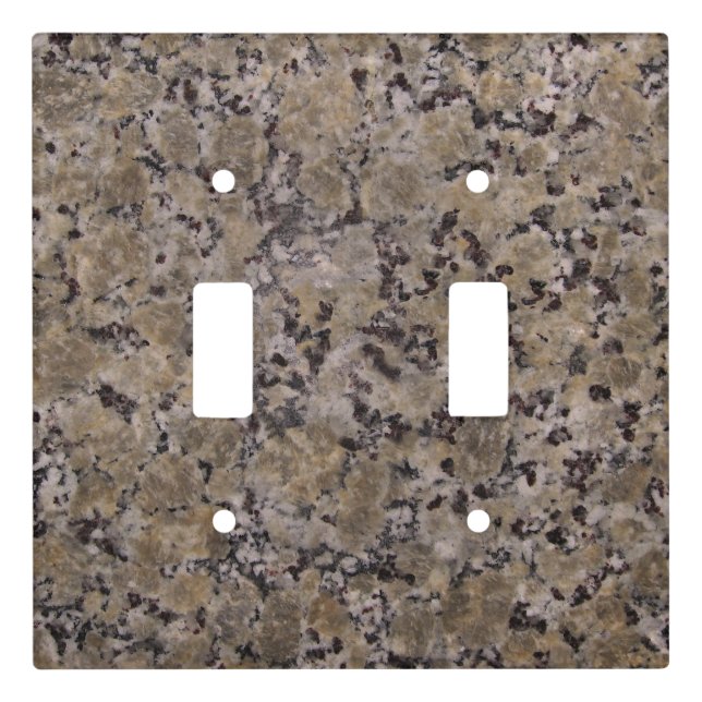 Black and Tan Granite Light Switch Cover (Front)