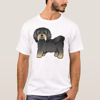 Black And Tan Havanese Cute Cartoon Dog T-Shirt