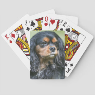 Black And Tan King Charles Spaniel Playing Cards