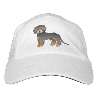 Black And Tan Mini Goldendoodle Cute Cartoon Dog Hat