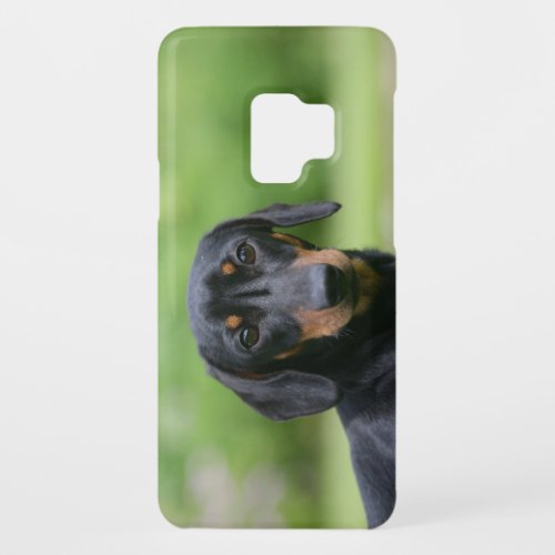 Black and Tan Miniture Dachshund 1 Case_Mate Samsung Galaxy S9 Case