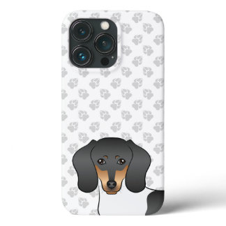 Black And Tan Piebald Short Hair Dachshund &amp; Paws iPhone 13 Pro Case