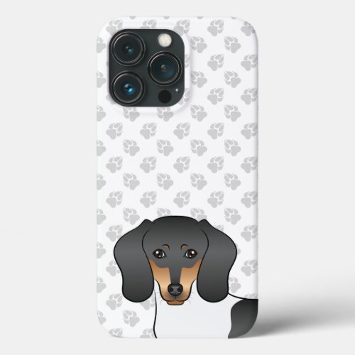 Black And Tan Piebald Short Hair Dachshund  Paws iPhone 13 Pro Case