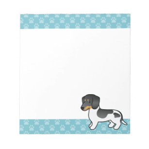 6 Dachshund Smooth Dog Red Black and Tan Blank Art Note Greeting Cards