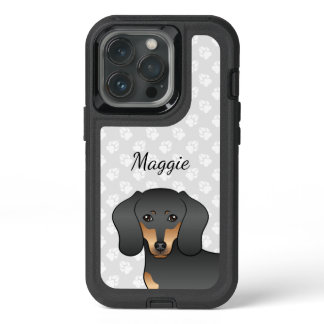 Black And Tan Short Hair Dachshund Cute Dog &amp; Name iPhone 13 Pro Case
