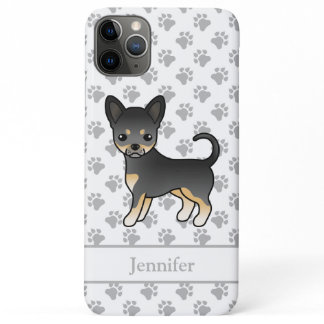 Black And Tan Smooth Coat Chihuahua Dog &amp; Name iPhone 11 Pro Max Case