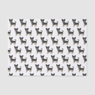 Black And Tan Smooth Coat Chihuahua Dog Pattern Tissue Paper