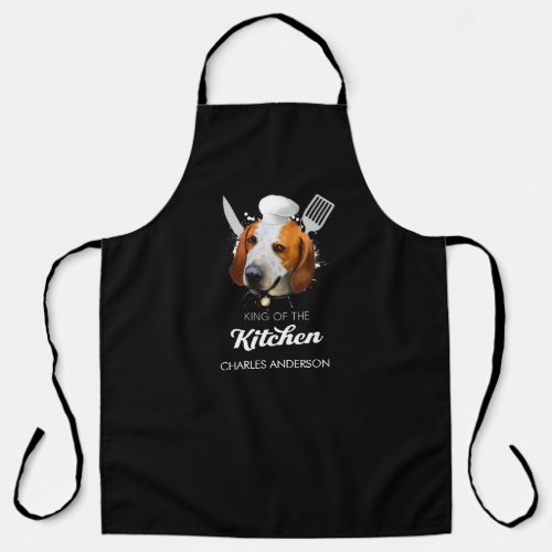 Black and Tan Virginia Foxhound King of Kitchen Apron
