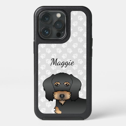 Black And Tan Wire Haired Dachshund Head  Name iPhone 13 Pro Case