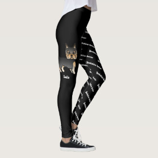 Black And Tan Yorkie &amp; Dog's Name And Breed Leggings