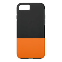 Black and Tangerine iPhone 7 case