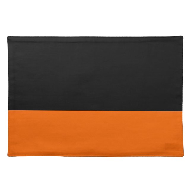 Black and Tangerine Placemat (Front)