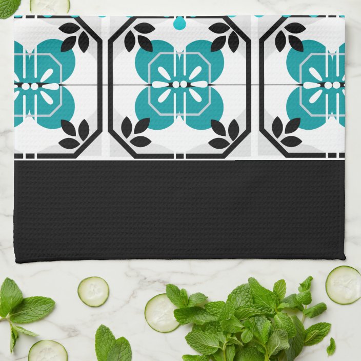 turquoise dish towels