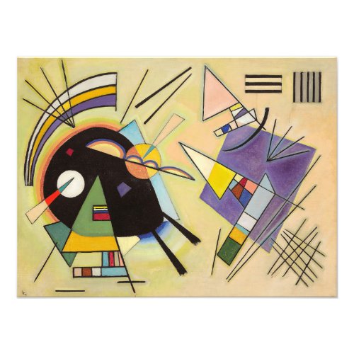 Black and Violet by Wassily Kandinsky Photo Print