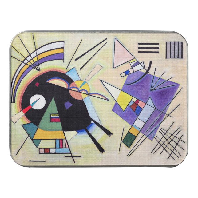 Black and Violet - Kandinsky Jigsaw Puzzle (Case Horizontal)