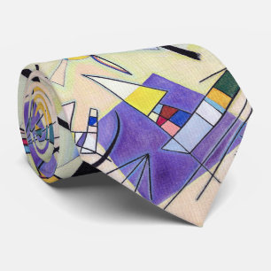 Black and Violet - Kandinsky  Neck Tie
