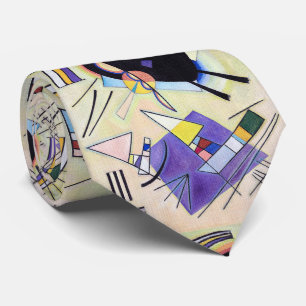 Black and Violet - Kandinsky  Neck Tie