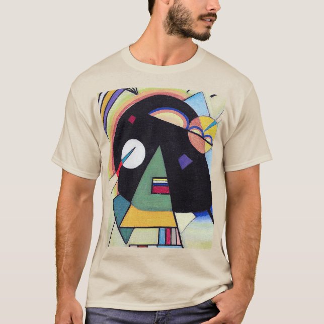 Black and Violet - Kandinsky  T-Shirt (Front)