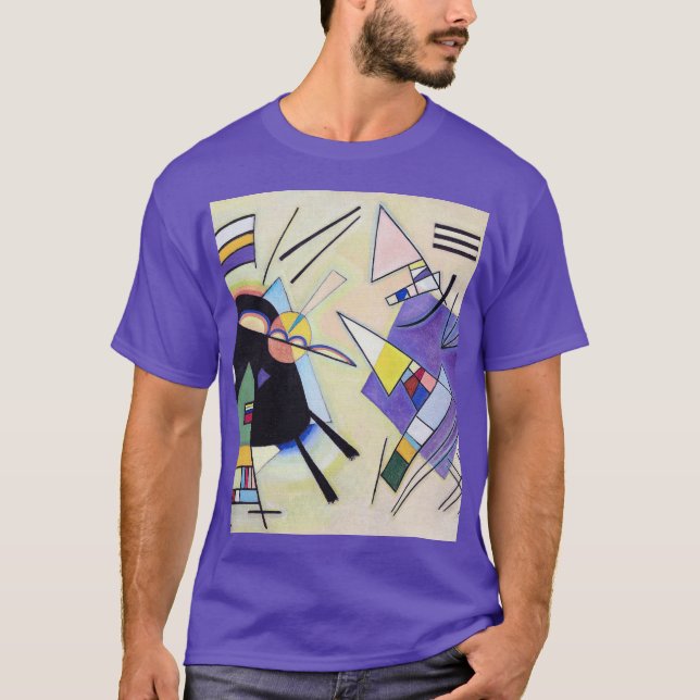 Black and Violet - Kandinsky  T-Shirt (Front)