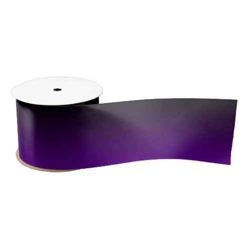 Black and Violet Purple Ombre Satin Ribbon