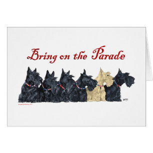 Black and Wheaten Scottish Terriers Cards