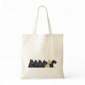 Black and Wheaten Scottish Terriers Tote Bag