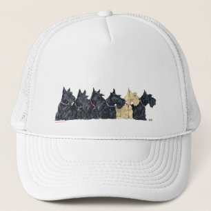 Black and Wheaten Scottish Terriers Trucker Hat