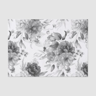 Black and White 1600s Dutch Still Life Art Tissue Paper