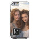 Black and White 1 Photo Collage Custom Monogram