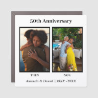 Black and White 2 Photo Collage Anniversary