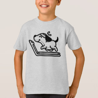 BLACK AND WHITE #57 - A dog in the gym T-Shirt