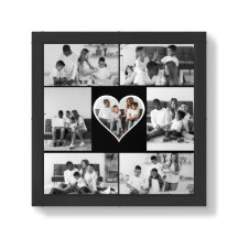 Black and White 7 Photo Collage