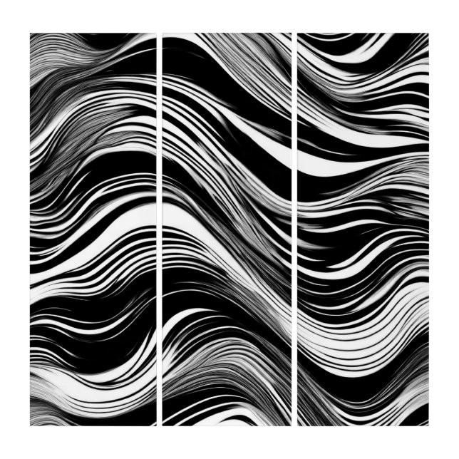 Black And White Abstract Art (Front)