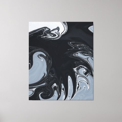 Black And White Abstract Art  Best abstract art Canvas Print