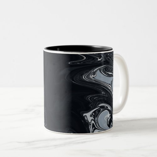 Black And White Abstract Art  Best abstract art Two_Tone Coffee Mug