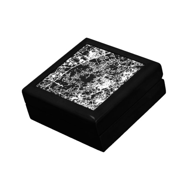 Black and White Abstract Box (Side)