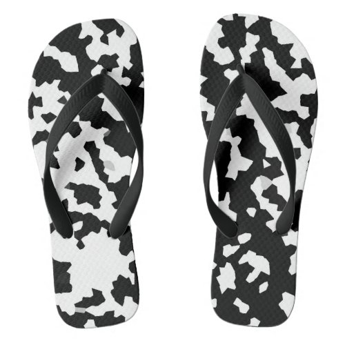 Black And White Abstract Camouflage Download And Flip Flops